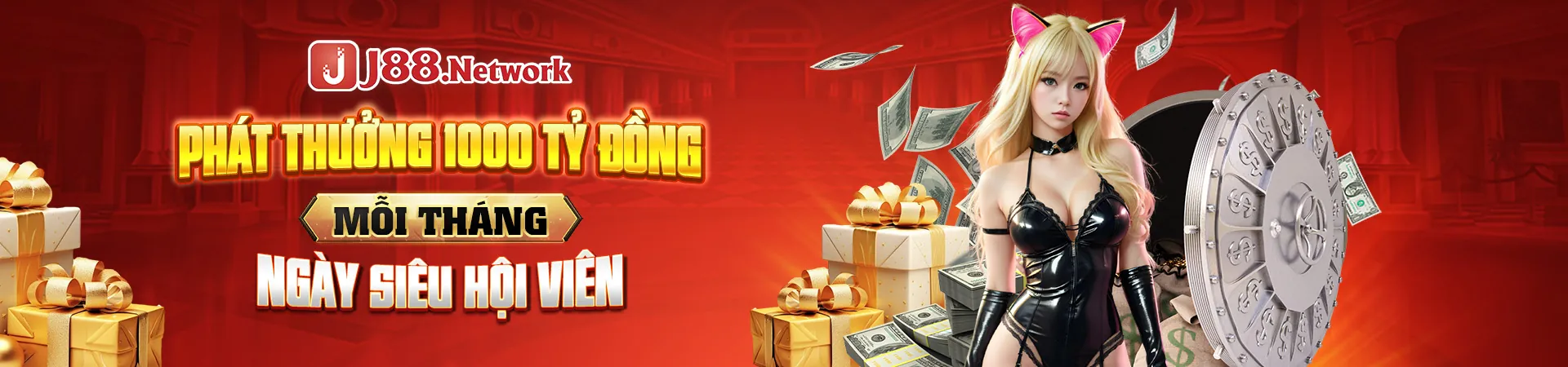 Biểu ngữ chương trình VIP của vn88za win với hình ảnh cúp vàng và ưu đãi độc quyền